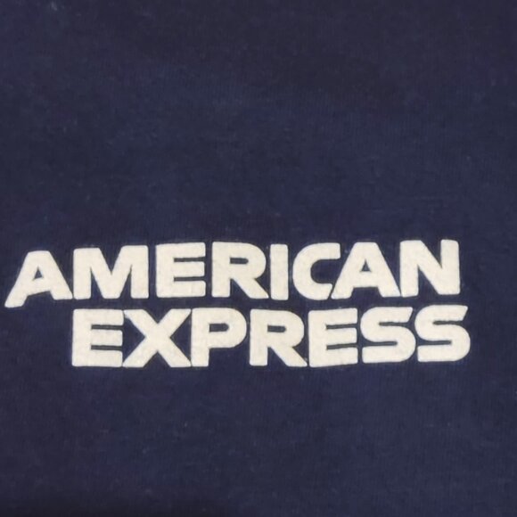 American Express Men's Long-Sleeve T-Shirt, Navy, Size M - Picture 2 of 4